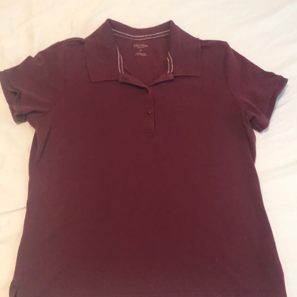 Maroon Arizona Jean Co. Polo Shirt. Size Medium